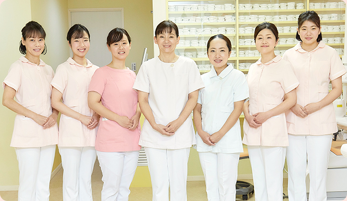 常勤スタッフは全員女性